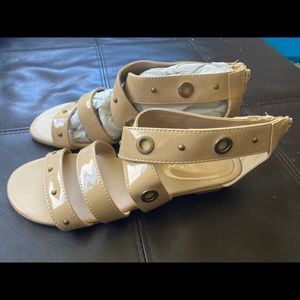 Nude Sandals Size 6 New without tags!